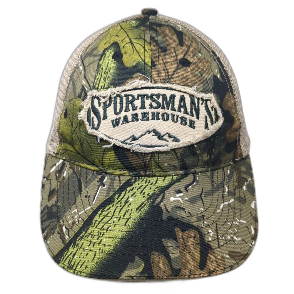 Sportsman's Warehouse Baseball Cap Green One Size Camo Mesh Strapback Hat